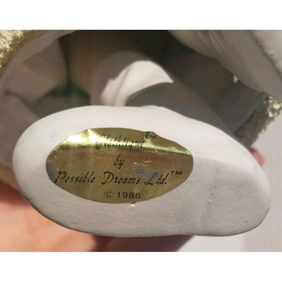 Vintage Clothtique Possible Dreams Christmas Santa in White Coat VTG 1988 713036 - Picture 10 of 13